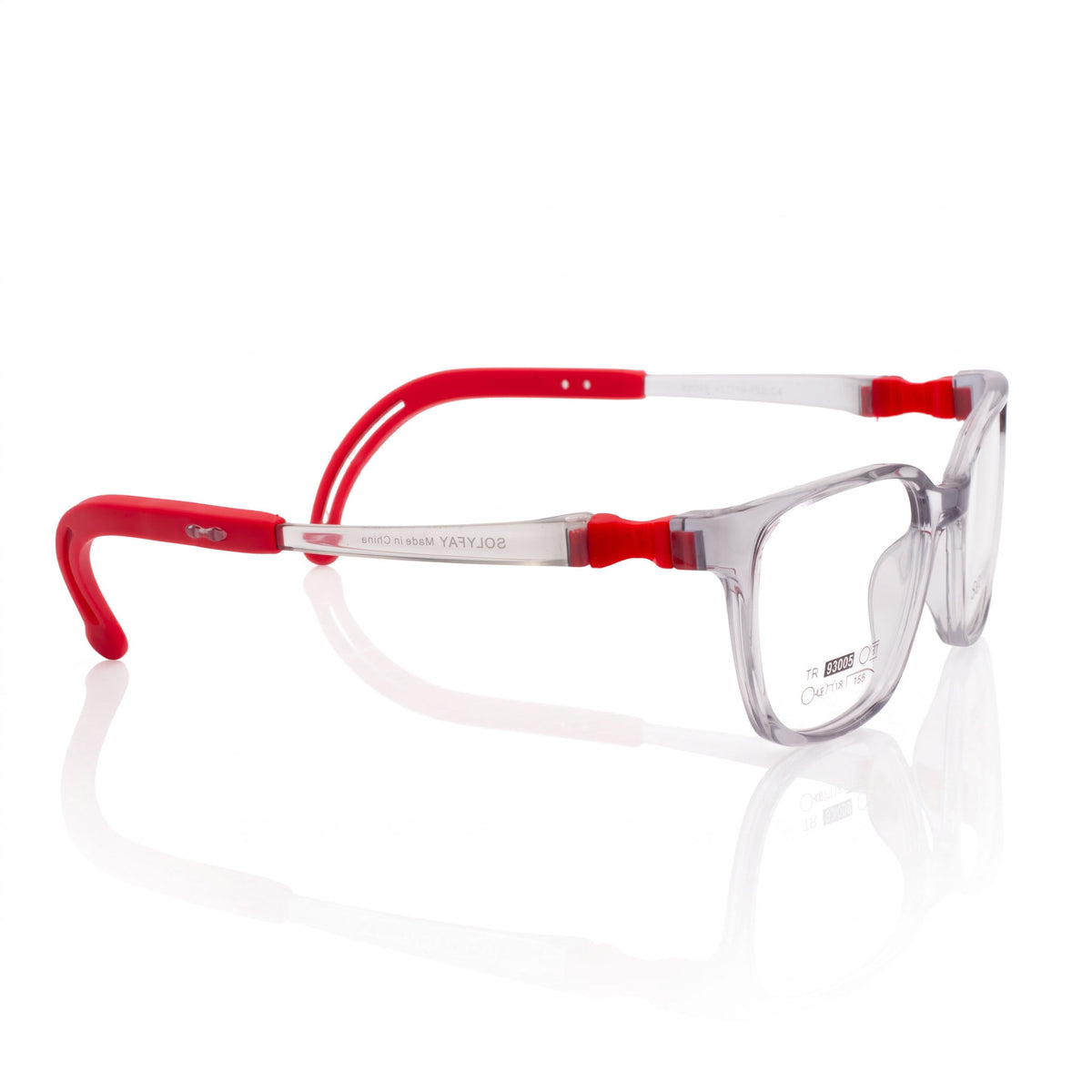 93005 Clear & Red