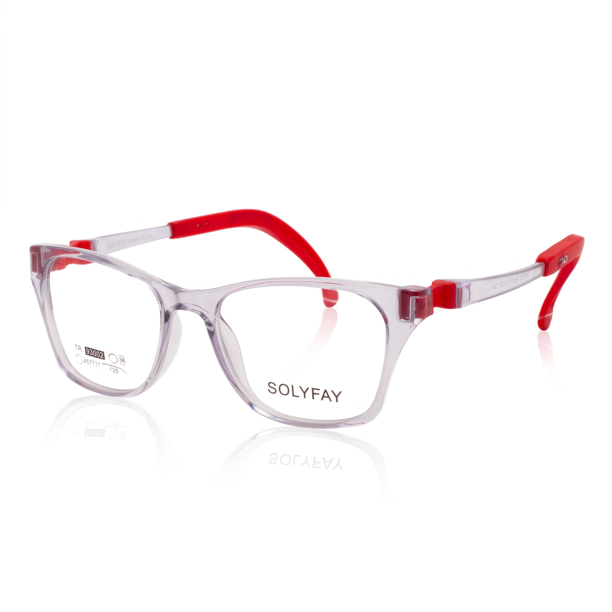 93002 Clear & Red