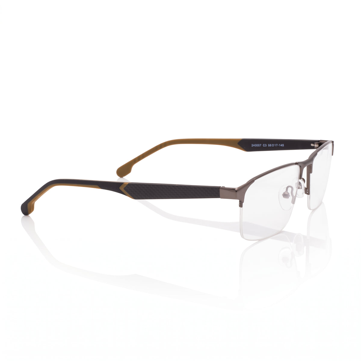240007 Gunmetal & Brown