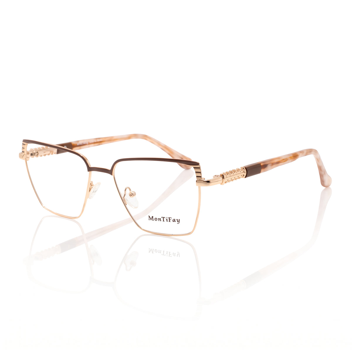 V88014 Rose Gold & Brown