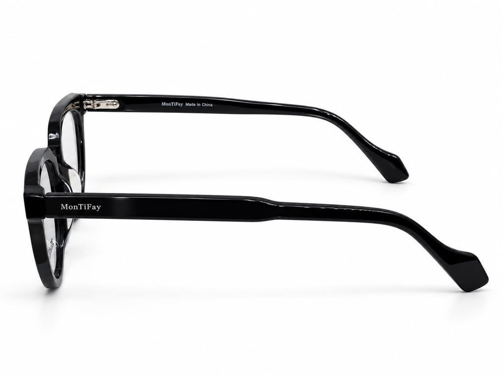 RDA10217 black cat-eye frame — side